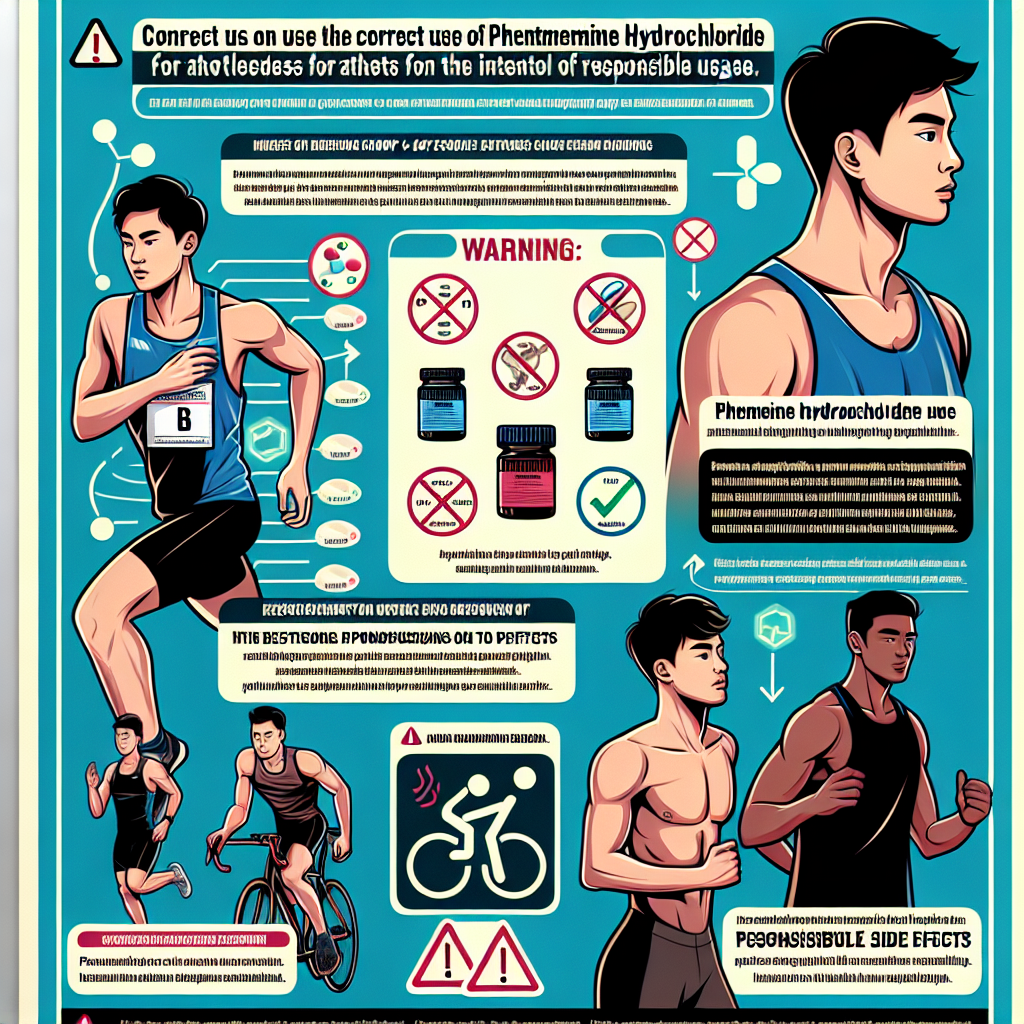 Correct use of phentermine hydrochloride for athletes