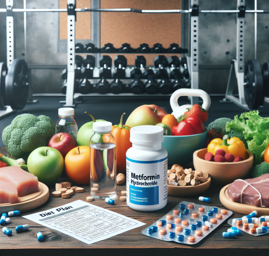Metformin hydrochloride as support for athletes' diet