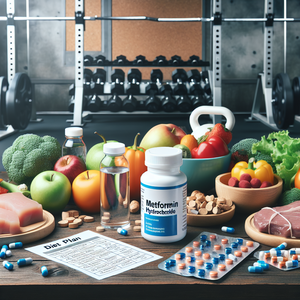 Metformin hydrochloride as support for athletes' diet