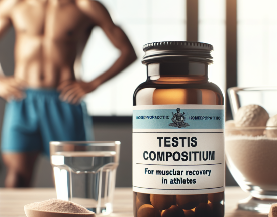 Testis compositum for muscular recovery in athletes