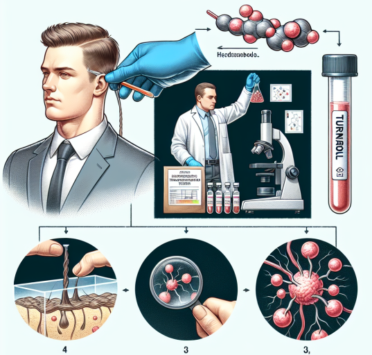 Hair follicle testing for turinabol