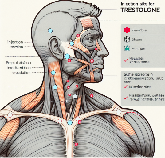 Injection sites for trestolone: best practices