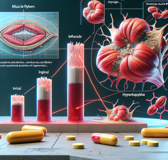 Muscle fiber hypertrophy with trenbolone compresse