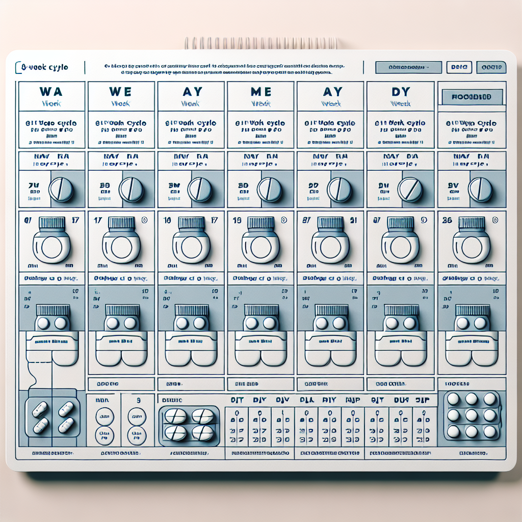 Sample cycle plan for oxymetholone compresse: 8 weeks