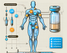 Free testosterone levels and methandienone injection